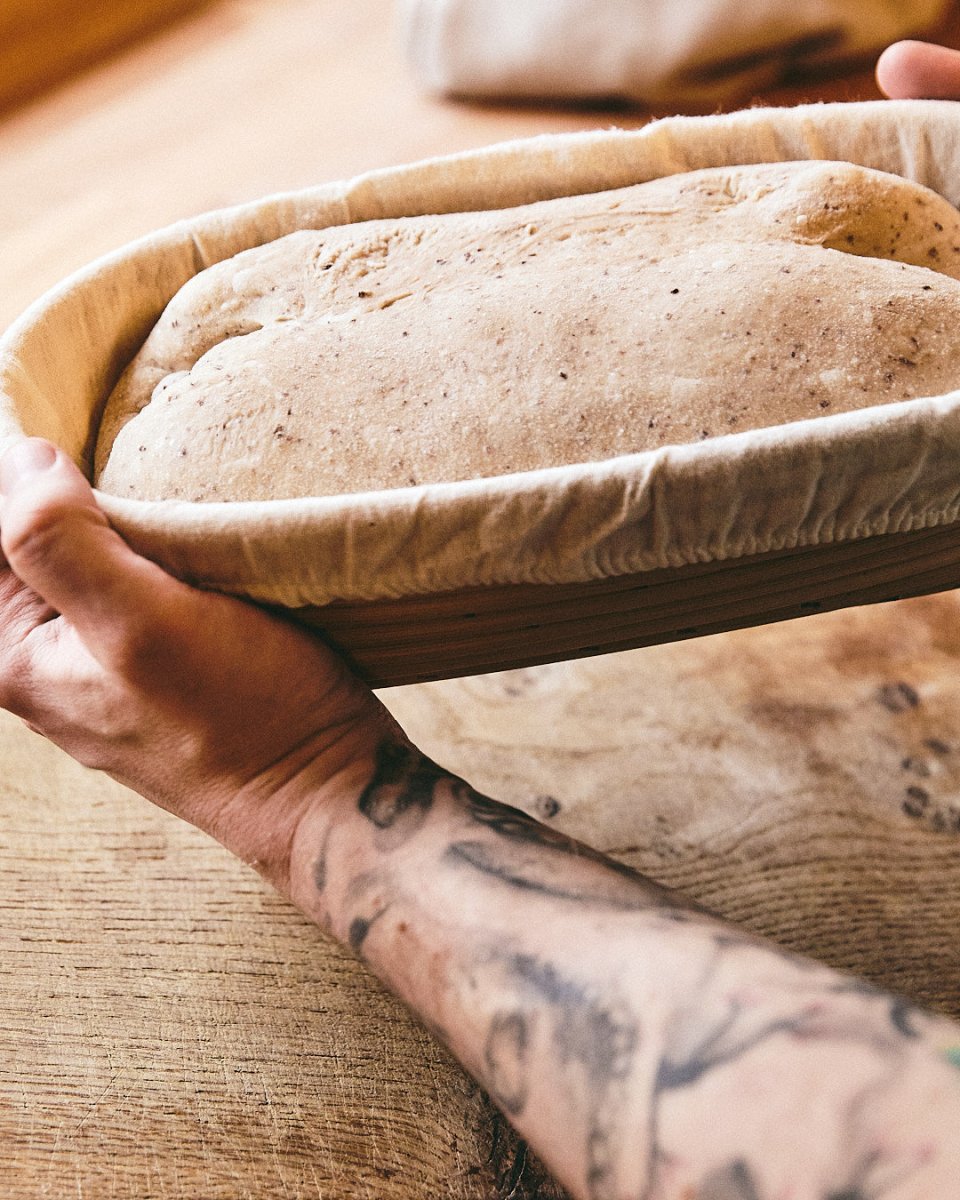 Proofing Basket Oval 1kg Custom Artisan Edition - SIMPEL - sourdough & coffee