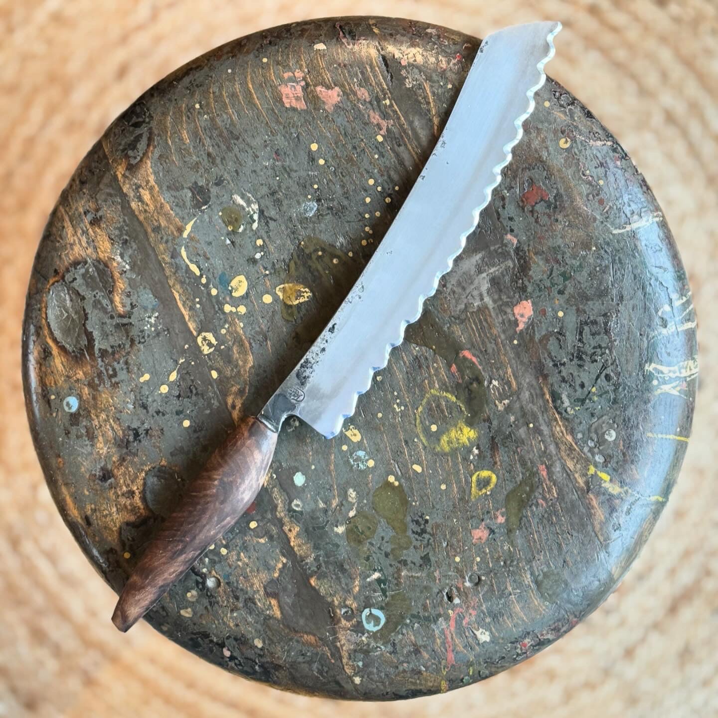 Håndlavet Brødkniv (Valnød)