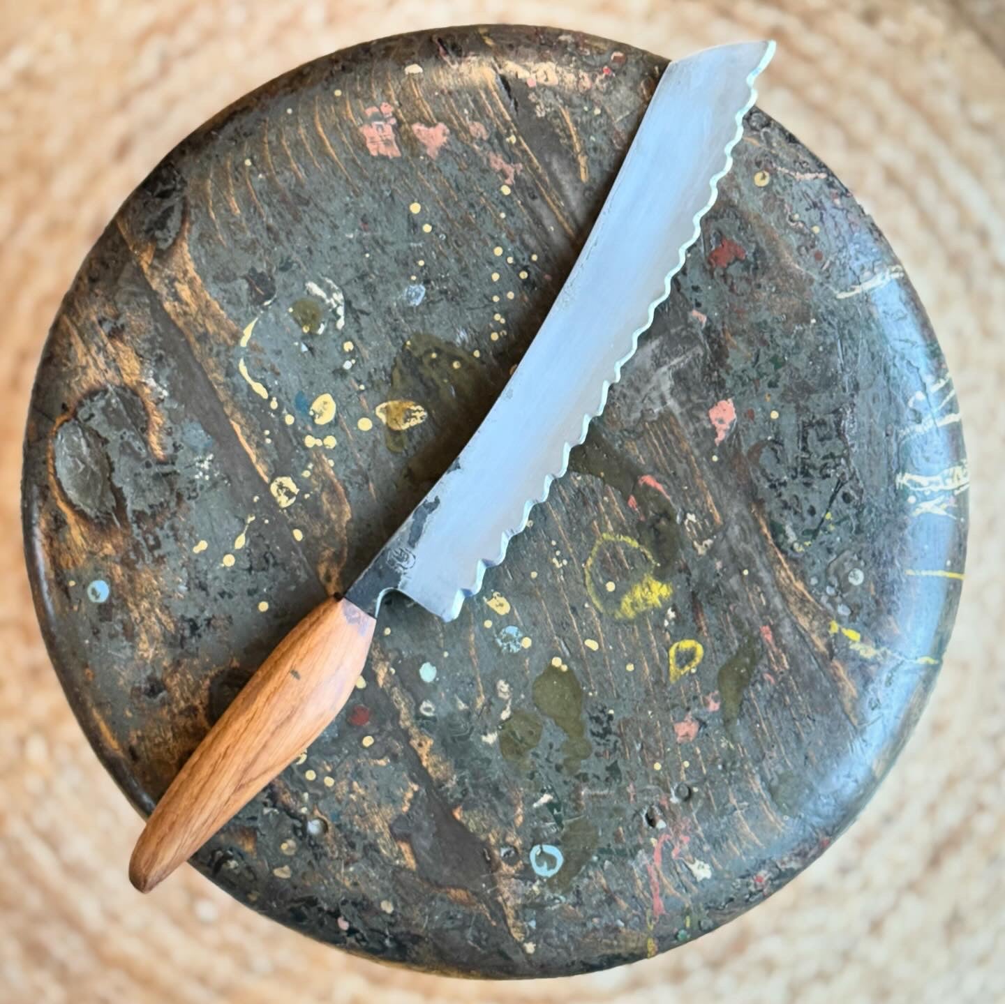 Håndlavet Brødkniv (Eg)