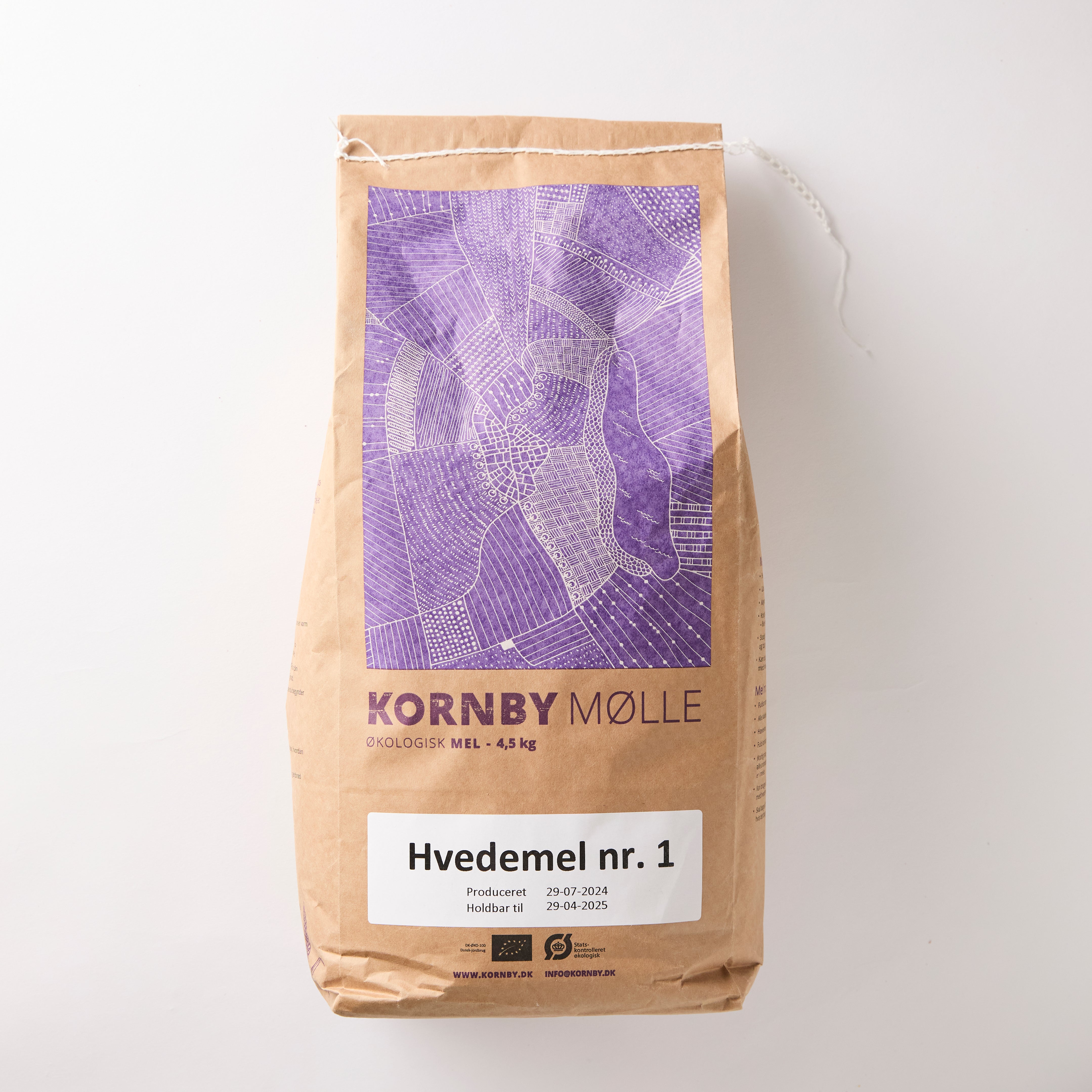 Kornby Mølle Hvedemel Nr1 Øko 4,5 kg